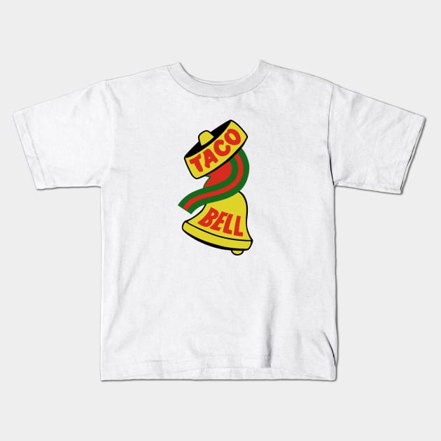 Vintage Taco Bell Kids T-Shirt by offsetvinylfilm